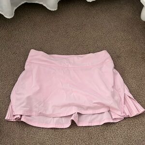 lululemon play off the pleats skirt pink